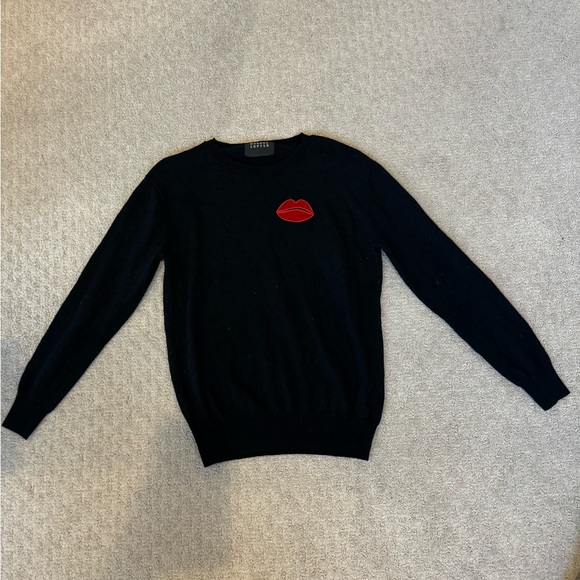 Natalie Velvet Lip Relaxed-Fit Jumper Large - Picture 1 of 9